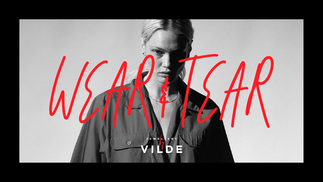 Vilde jewellery brand banner with logo and tagline